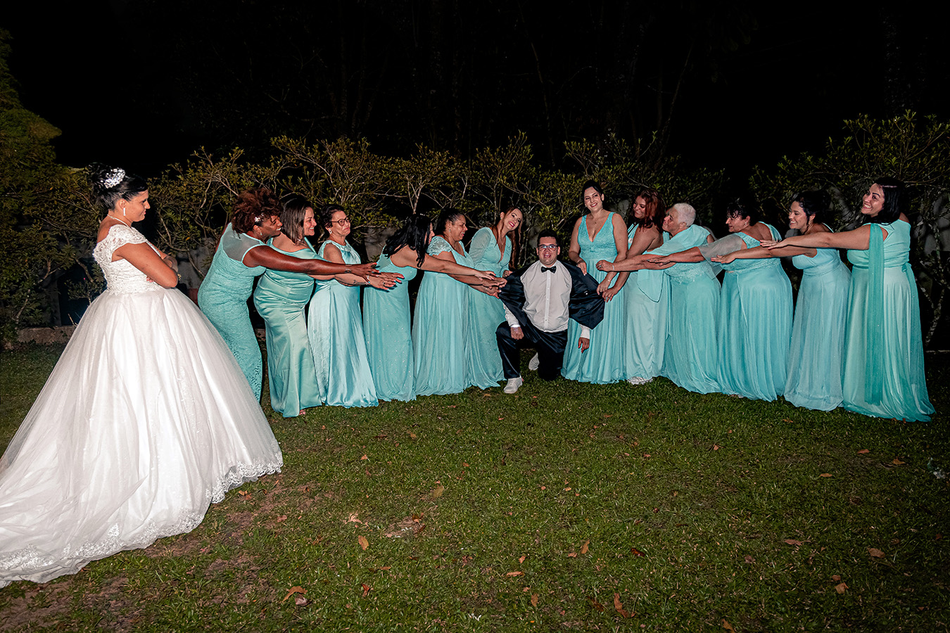 Fotografia dos noivos